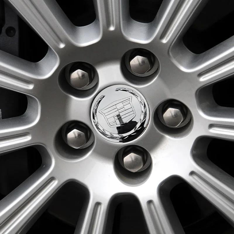 4pcs ABS car wheel hub center cover badges 83mm For Cadillac Escalade steel wheel hub cover modification small cover 9595891