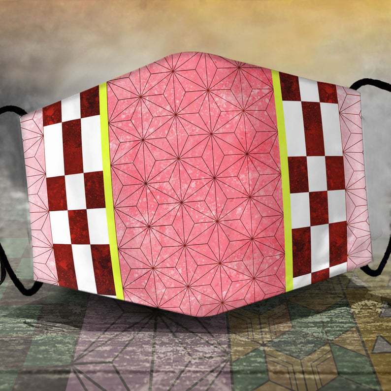 Demon Slayer Animation Printed Dustproof Replaceable Filter Protective Mask for Men and Women