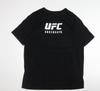 Мужская черная хлопковая спортивная футболка с графическим принтом UFC Размер 2XL