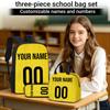 DIY Large Capacity Backpack Lunch Bag Pencil Case for School and Travel