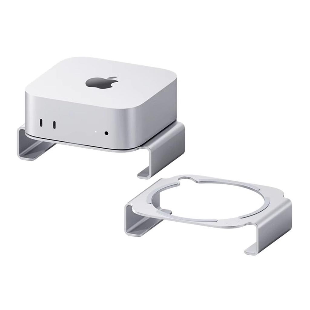 Настольная подвесная подставка-охладитель для Mac Mini Алюминиевая настольная подставка для Mac Mini Кронштейн, M4/M4Pro 2024, Сплав, Нескользящая,