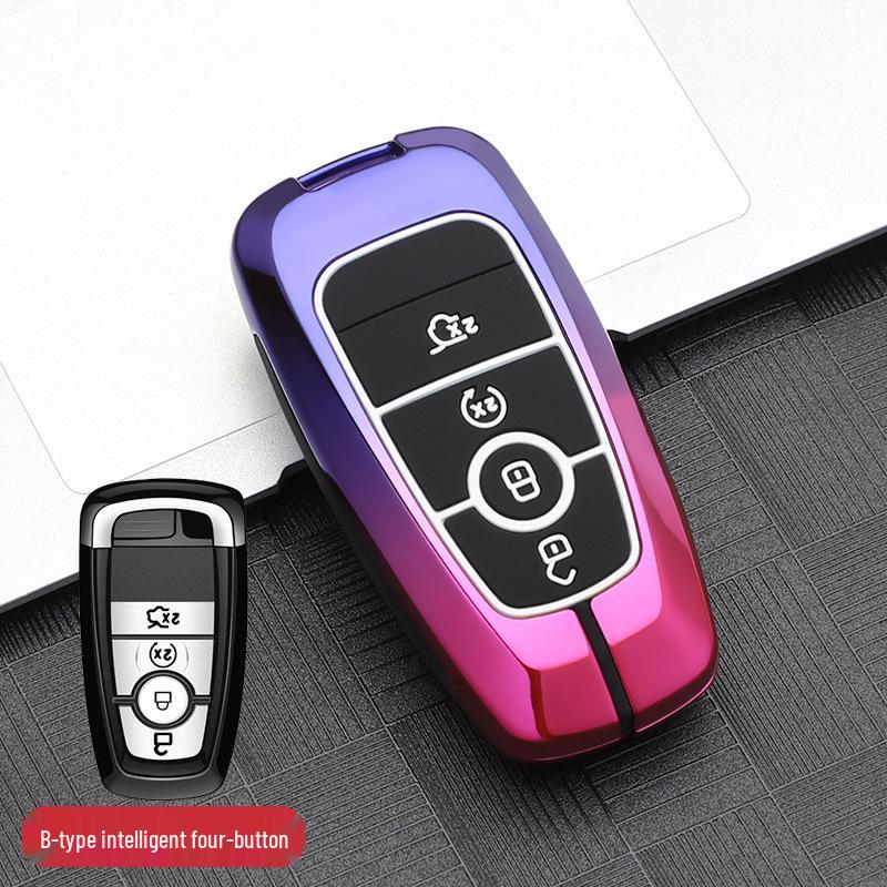 Совместимый металлический чехол для ключа для моделей Lincoln: Corsair, Aviator, Navigator, MKX, Continental, MKZ, MKC