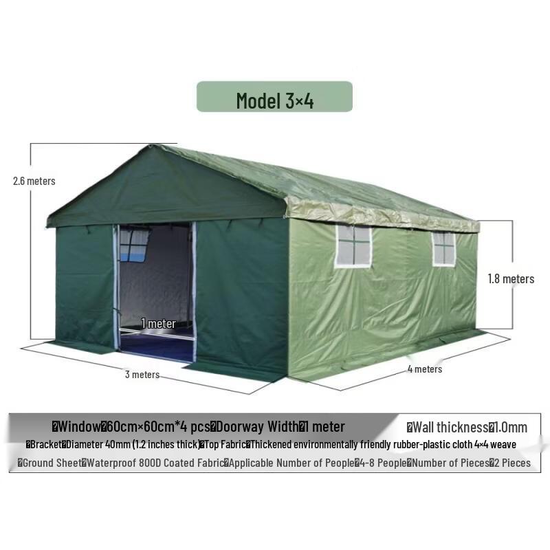 Outdoor Coated Tarp with Round Tube Frame