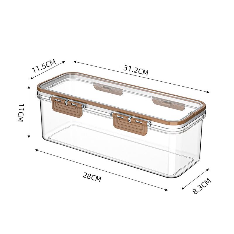 1pc Kitchen Noodles Spaghetti Container Home Food Cereal Preservation Storage Box Large-capacity Transparent Sealed Container