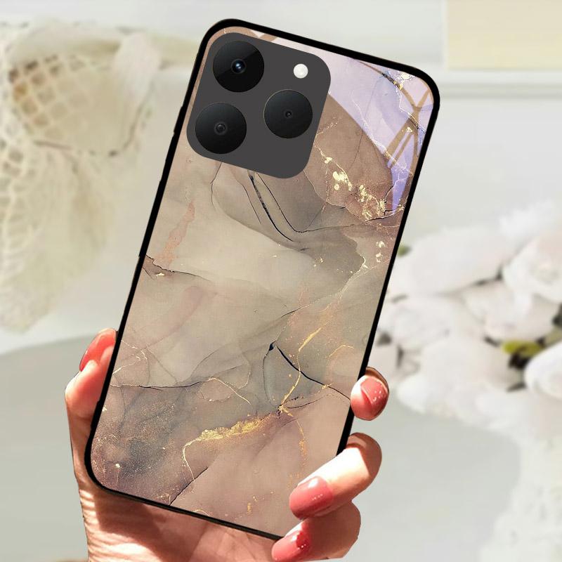 Чехлы для телефона Realme 15T 5G Задняя крышка Fundas Закаленное стекло Ударопрочный чехол Для Realme15T RMX5111 Оболочка Coque Capa Бампер