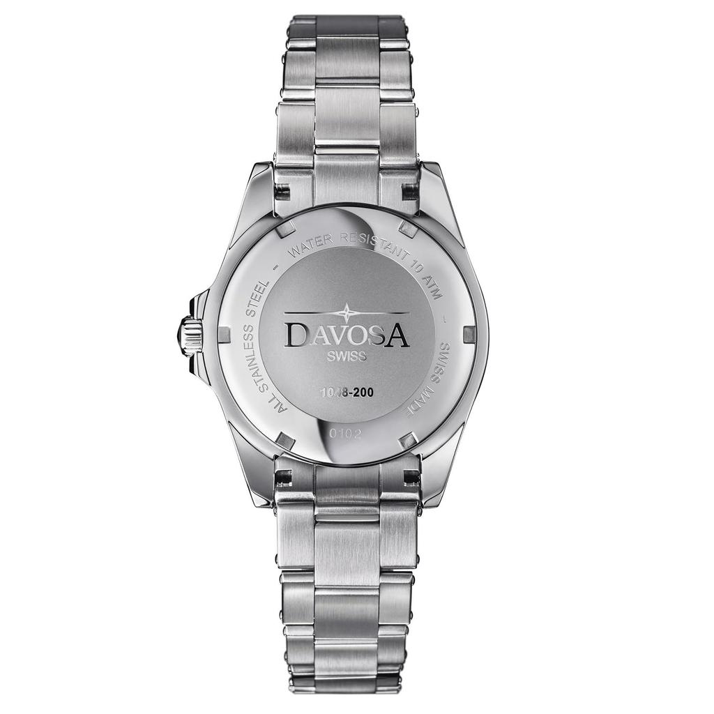 Mechanical Automatic Watch 10 ATM Water Resistant Swiss Made Silver [Davosa] 161.525.60S Men's