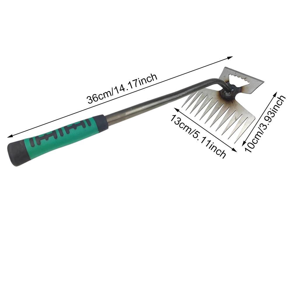5/6/11 Tines Gardening Hand Weeder Tool Multifunctional Hand Weed Remover Uprooting Weeding Tool for Yard Lawn Garden