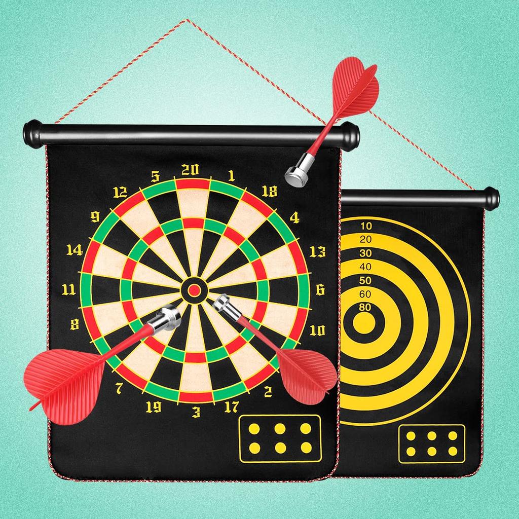 Магнитная мишень для дартса CyeeLife для взрослых с 6 безопасными дротиками