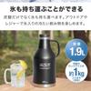 FIELDOOR Carbonated Drink Bottle Growler Ice Container Large Capacity Vacuum Insulated Cooler Carbonated Drink A stainless steel bottle that can carry