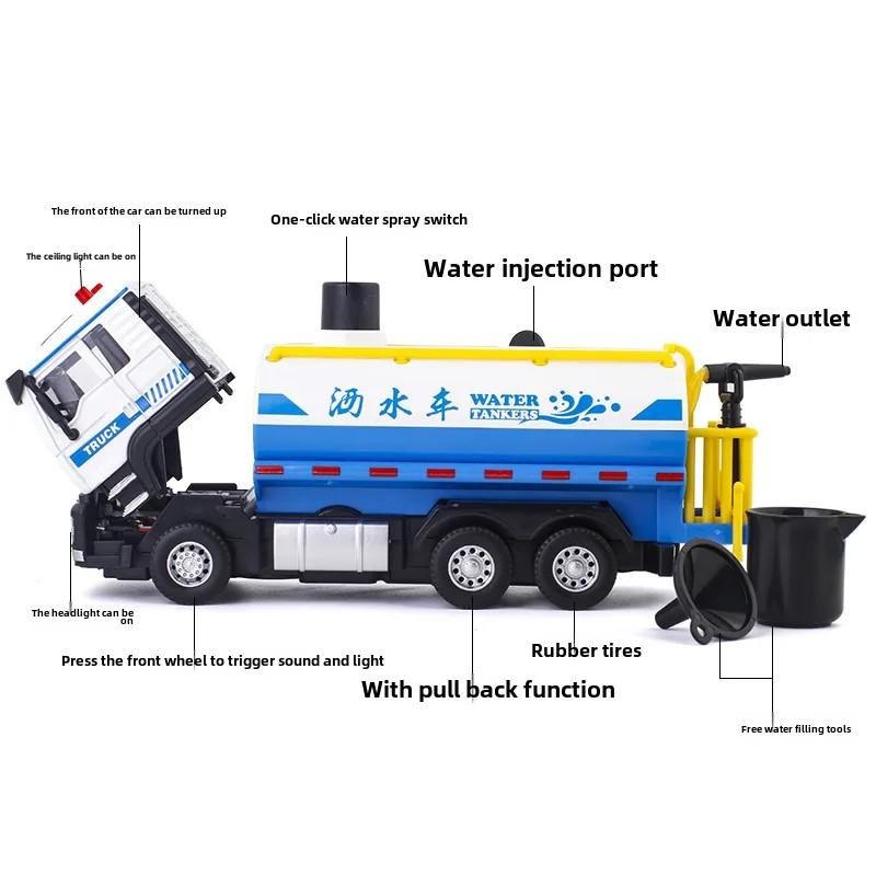 Разбрызгиватель может распылять воду зеленая машинка звук свет бумеранг сплав игрушечная машинка мальчик подарок B327