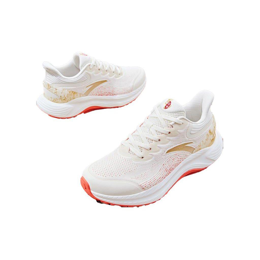 Anta 3.0 Lite Fabric Synthetic Leather Нескользящие износостойкие дышащие низкие кроссовки для бега женские кроссовки белые красные 122315586-12