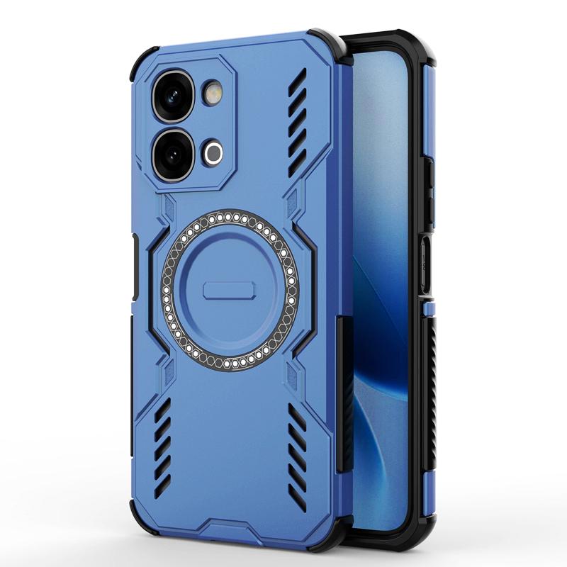 Прочный чехол-броня с полыми элементами для отвода тепла для VIVO Y05 Y21 5G Y11D Y31 V70FE V70 Elite X300 FE Магнитная противоударная крышка