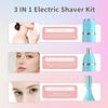 Men and Women, Eyebrow Trimmer, Electric Shaver Razor 3 in 1, Portable, Waterproof and Rechargeable