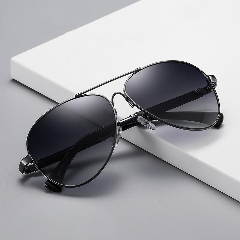 Модные поляризационные солнцезащитные очки в металлической оправе для мужчин и женщин, уличные аксессуары, очки для вождения, UV400, антибликовые солнцезащитные очки