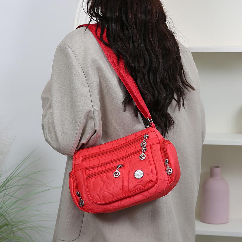 Большая водонепроницаемая сумка кроссбоди через плечо с несколькими карманами для поездок на работу и использования на открытом воздухе