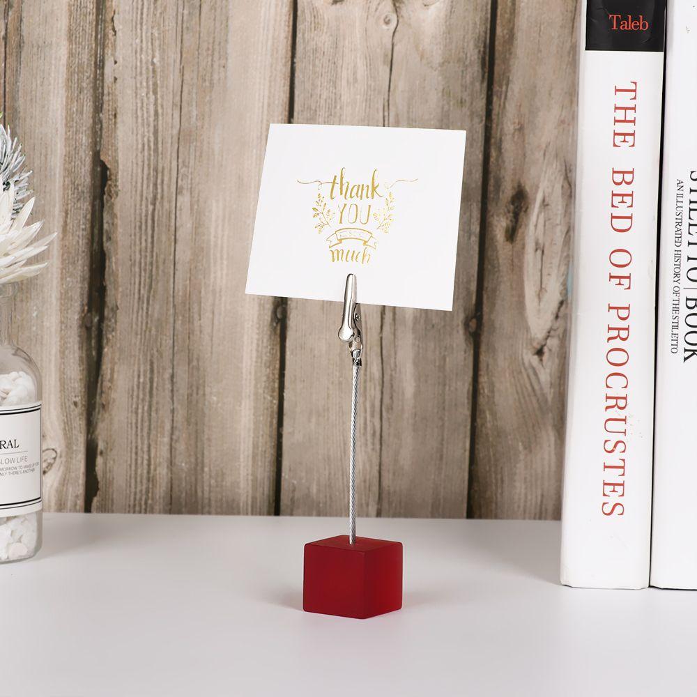 Принадлежности для домашнего декора, украшение для рабочего стола, зажимы для фотографий, зажимы, подставка из смолы, квадратная форма, карта места