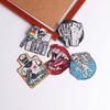 5 Pcs/pack  Fusible Embroidery Patch Iron On Patches For Clothing Thermoadhesive Patches For Jackets Jeans Backpack Ironable Sewing Patch