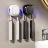 UV Toothbrush Sanitizer Case Storage Holder Rechargeable Easy To Install Wall-Mounted Toothbrush Holder with UV Light
