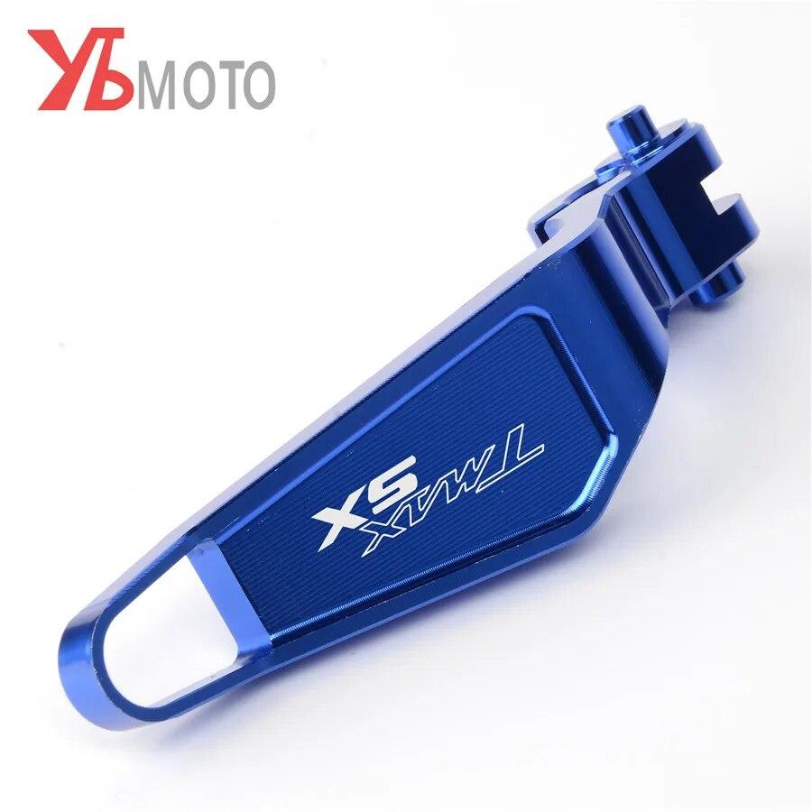 LOGO DX/SX Мотоциклетные аксессуары CNC Алюминиевый рычаг стояночного тормоза для yamaha t-max tmax 530 TMAX530 dx/sx 2017 2018