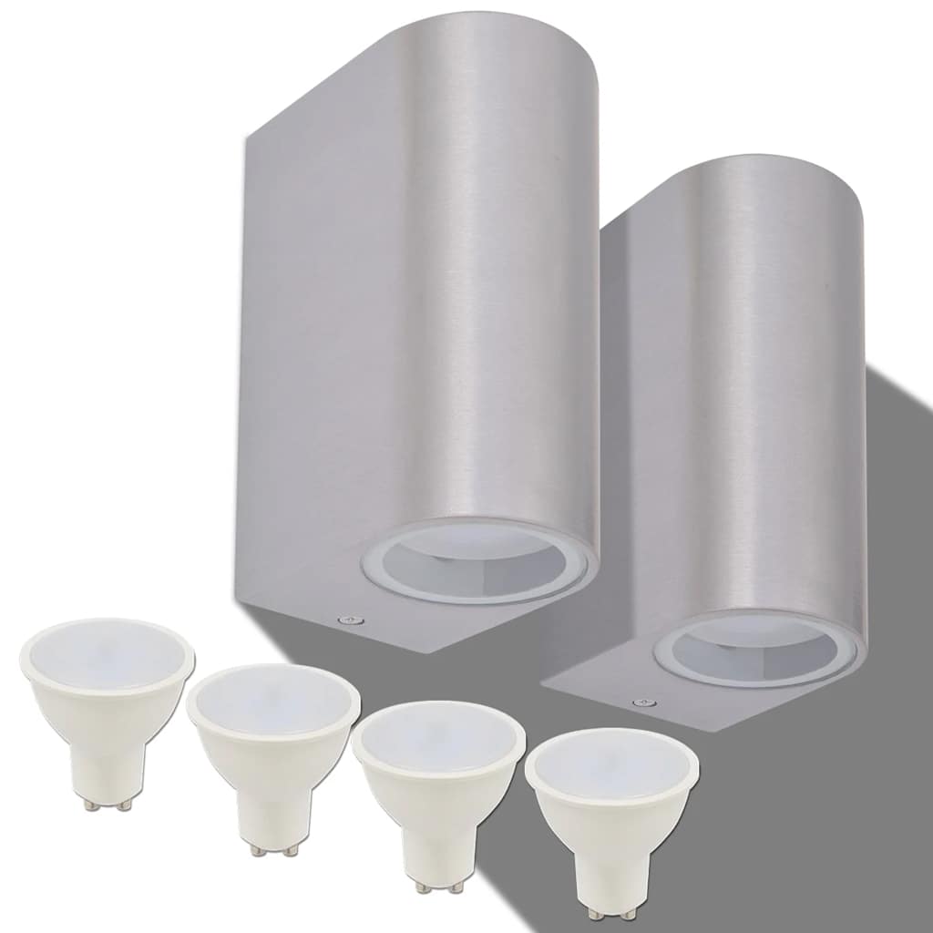 LED Outdoor Wall Lights 2 pcs Round Up Down Light