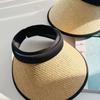 Visors Beach Hat Large Eaves Empty Top Hat Sweet Straw Hat