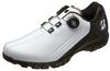 BRIDGESTONE GOLF Zero Spike BITER Wide SHG380 Golf Size 4E Men's Shoes, White/Black, 25.0 Cm,