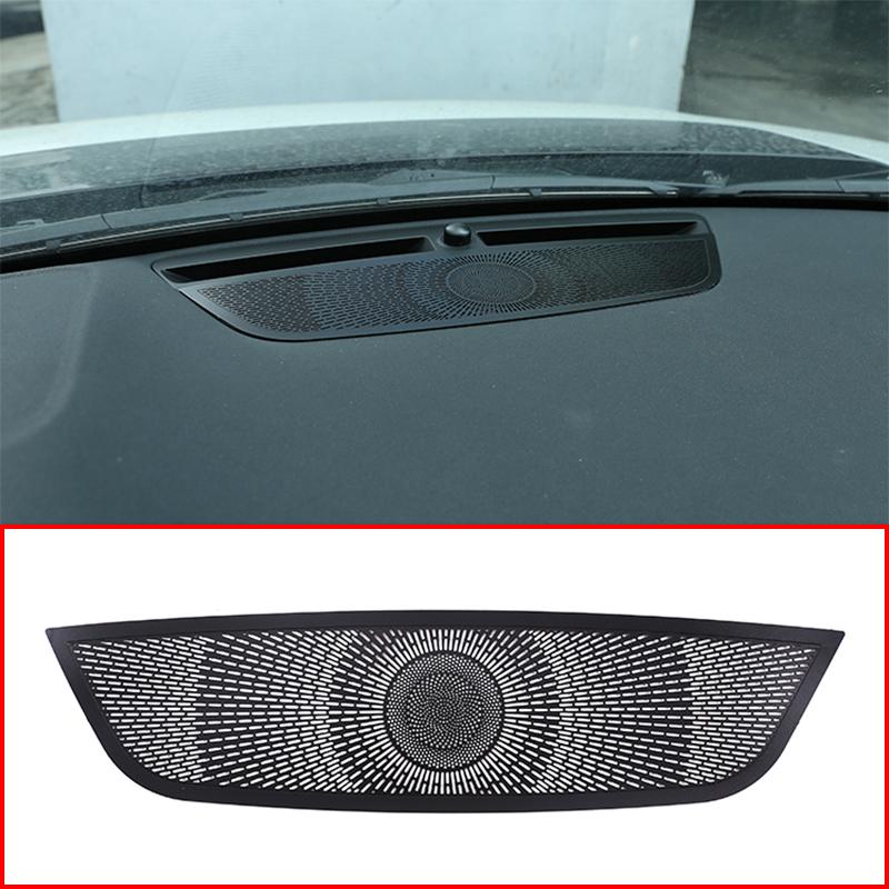 Aluminum Alloy Black Car Dashboard Speaker Cover Trim Sticker For Land Rover Discovery Sport  Auto Styling