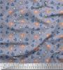Japan Crepe Satin Fabric Anchor Hook,Crab & Starfish Ocean Print Fabric by the Metre 42 Inch