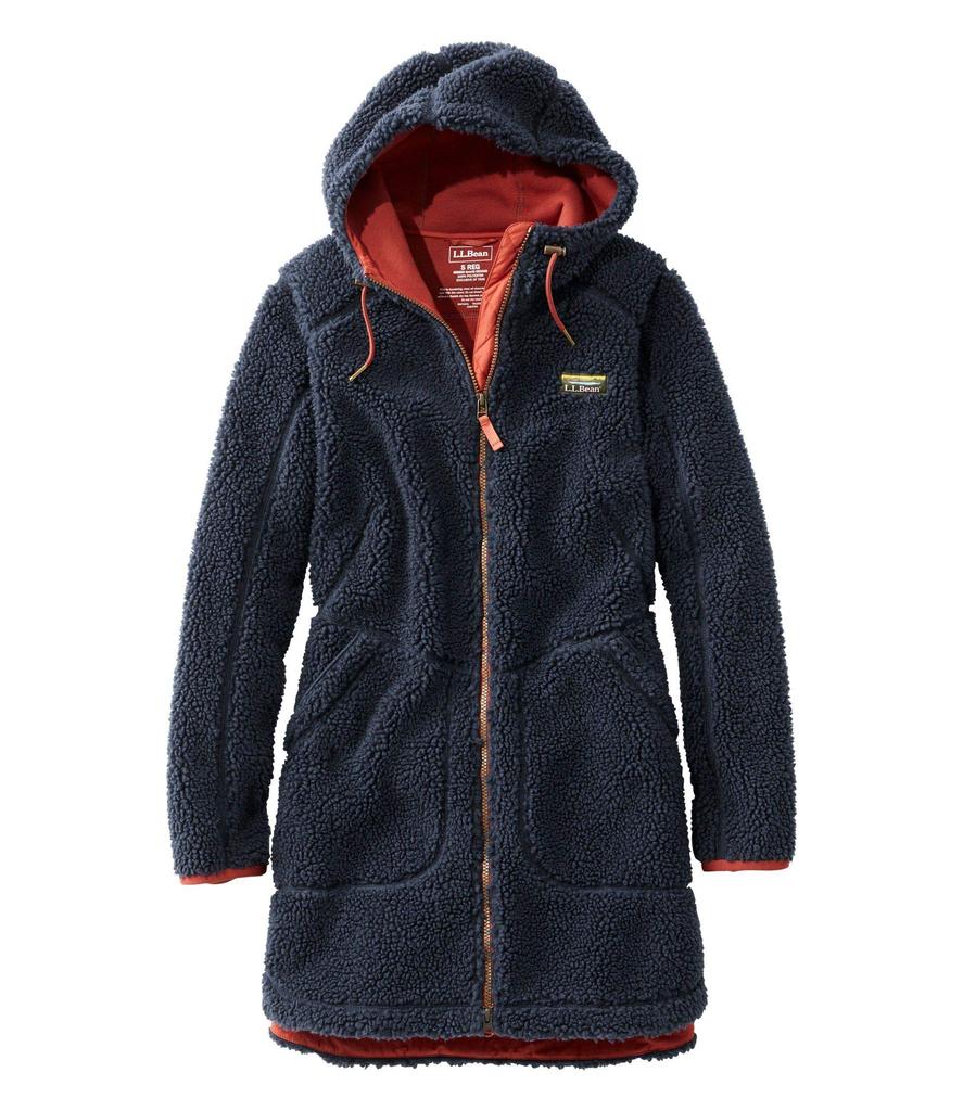LL Bean Mountain Pile Флис Размер US Угольный 1000023584 Женское пальто, Стандартный, XS, Темно-синий, Синий,