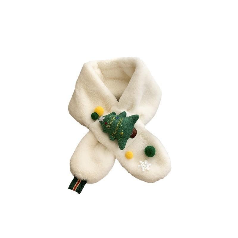 Детский шарф 'Рождественская елка' Зимний Утепленный Теплый Детский Шарф Мягкий Приятный к Коже Премиальное Ощущение для Мальчиков и Девочек