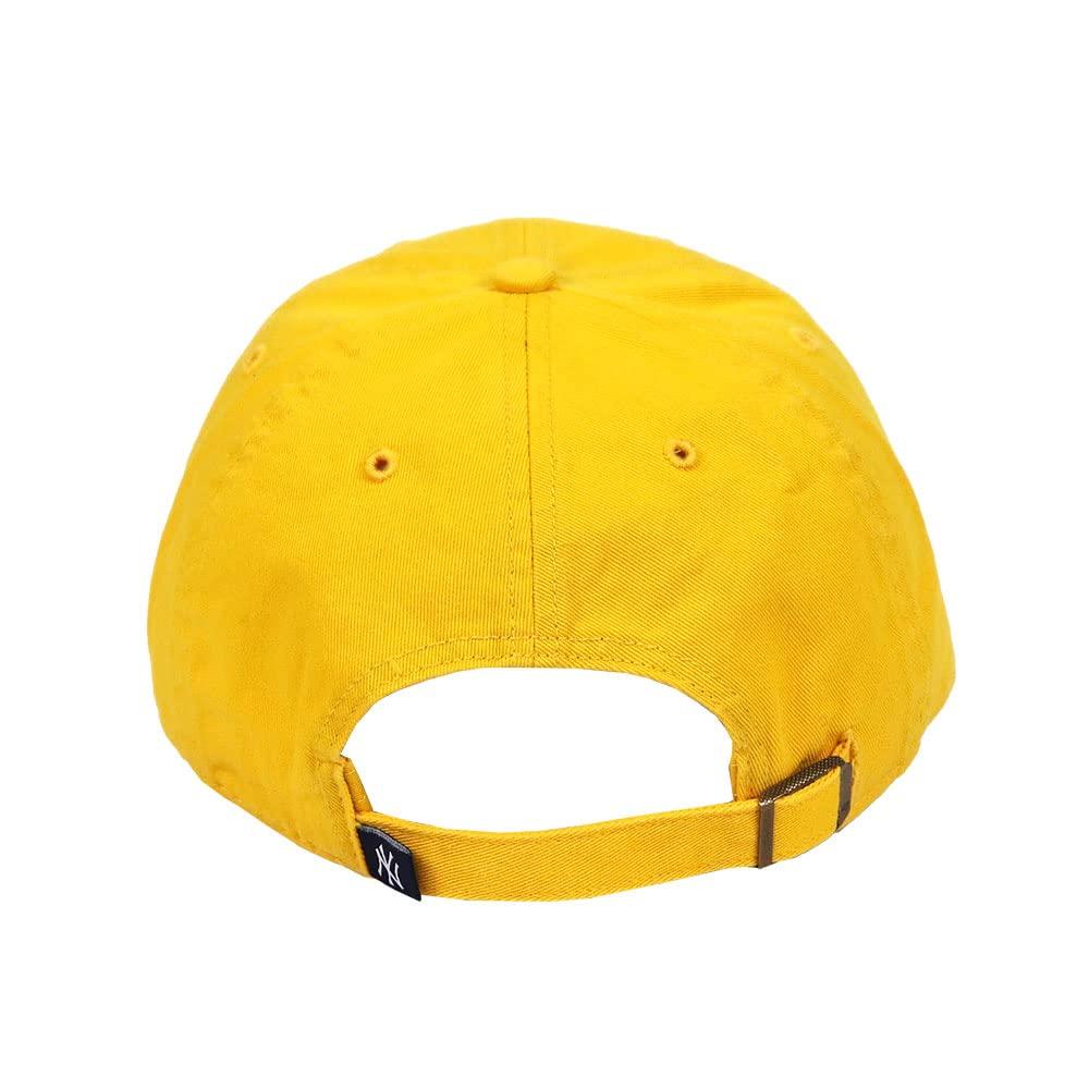 47 Семь Янкиз Уборка и Логотип CLEAN UP NY Нью-Йорк Желтый Универсальный размер [Forty Brand] Кепка, Мужская Женская, Кепка, MLB, Янкиз, Золотой,