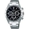Men's 1/5 Second Chronograph Quartz Watch SBTR013, Black Dial, Japan Model