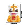 Cute Car Dashboard Figures Solar Powered Lion Dance Chinese New Year Table Decor Car Dashboard Decorations For Drivers