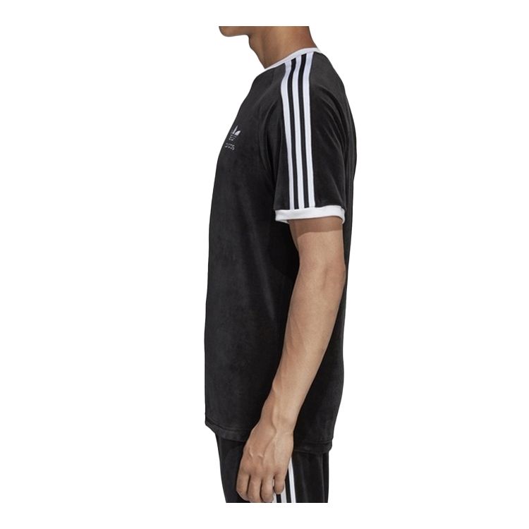 Adidas Originals Cozy Tee Футболка с коротким рукавом Мужские топы Черные DX3624