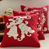 Jacquard Throw Pillowcover INS Style Cushion Cover Christmas Plush Pillowcase  Living Room/Office