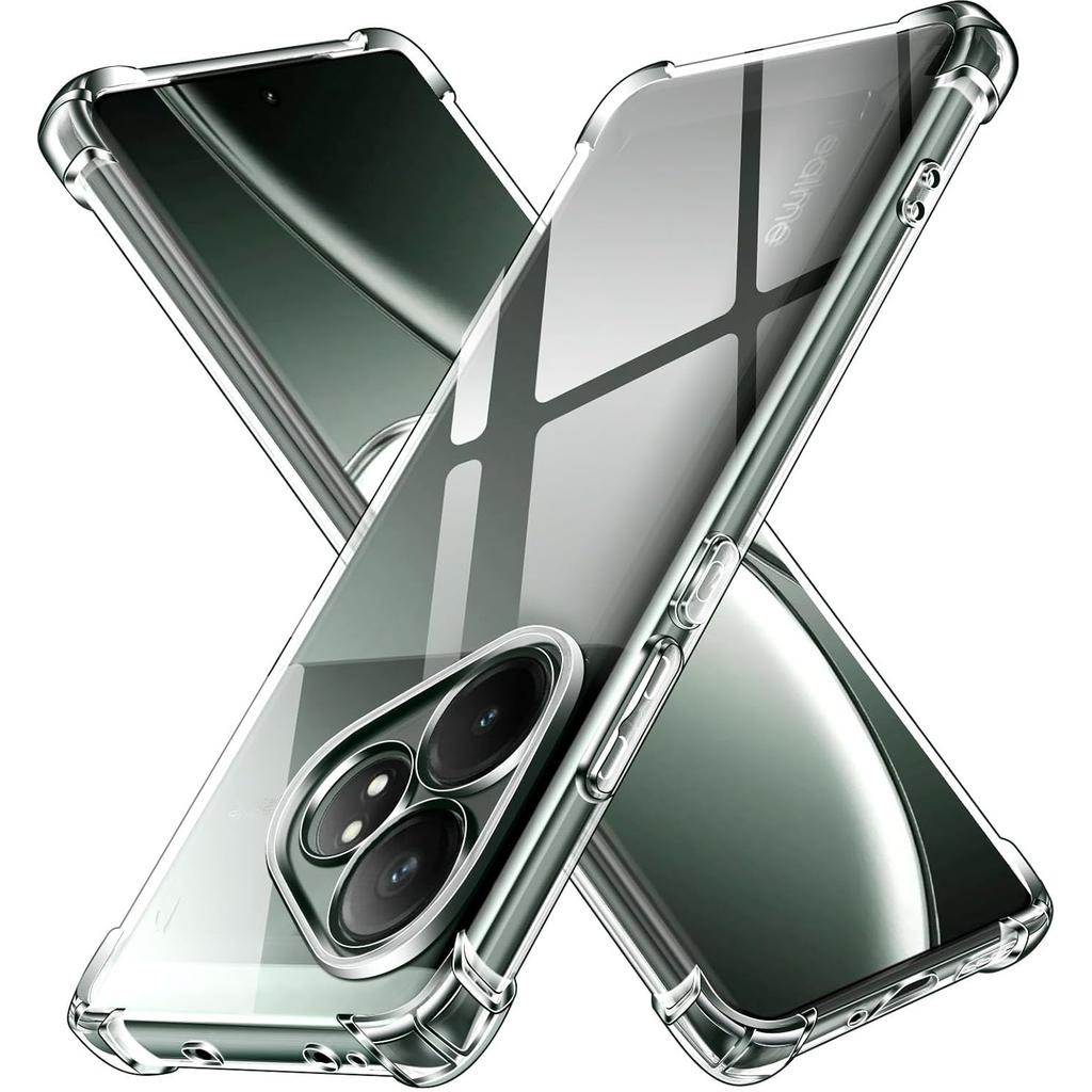 Противоударный чехол из ТПУ с подушкой безопасности для Realme GT 7 Pro 6 6T Neo 3 3T GT 2 Neo 2T Note 50 Защитный чехол Прозрачный чехол Fundas Coque