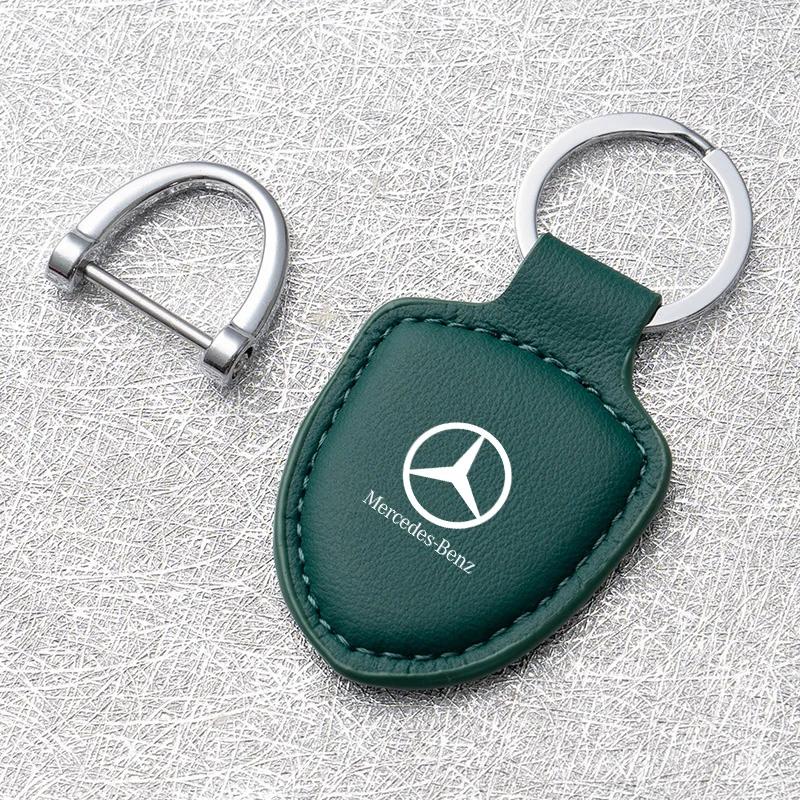 TSCEY1 New 2025 Leather Car Accessories Key Keychain Anti-lost for Mercedes Benz A C E S Class Series GLK CLA GLA GLC GLE CLS SLK AMG S