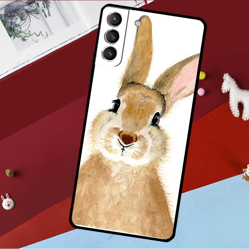 Милый Заяц Кролик Чехол Для Samsung Galaxy S25 S23 S22 S20 S24 Ultra S9 S10 Plus S21 FE S25 FE Чехол Для Телефона
