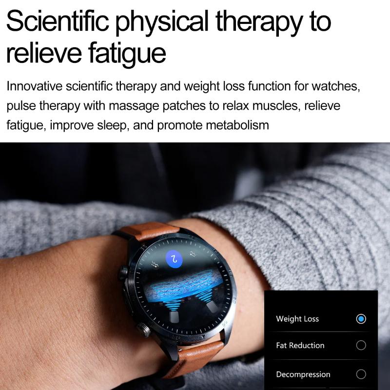 2025 Новые CES Наука Помощь для сна Смарт-часы Мужские Лазерное лечение Три Высоких ЭКГ+ФПГ Температура тела BT Звонок Здоровье Смарт-часы