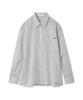 Emi Sheer Striped White Women's Shirt, 13WFB254036,
