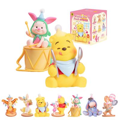 TOP TOY Disney Винни-Пух Серия 'Праздник дружбы' [1 шт.] Гача Гача Фигурка из непрозрачной упаковки Мягкий винил ПВХ Премиальная игрушка Подарок на день рождения Винни-Пух