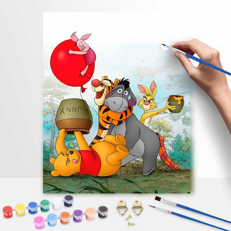 Disney Набор для рисования Винни-Пух Холст Сделай сам Домашний декор Подарок