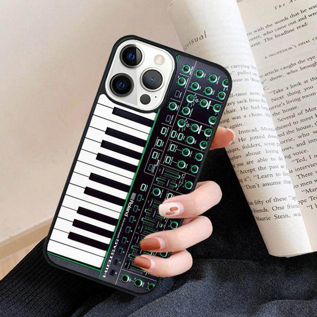 Винтажный Синтезатор Moog Печать Чехол для Телефона Задняя Крышка для iPhone 17 Air 16 15 14 13 11 12 Pro Max Plus Coque