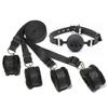 Orirya Silicone and Leg Cuffs Restraint Set with SM Adult Toy for SM Adult Toy for SM Leg Bed Fixation Uniform Ball Ball Restraint Gag Set Gag,