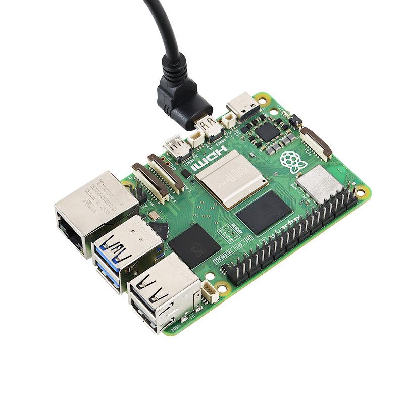Кабель Micro HDMI на HDMI 4K 60 Гц для подключения дисплея Raspberry Pi 5/4B