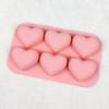 3 Pieces Heart Silicone Molds, Heart Shape Chocolate Candy Molds Non Stick Baking Molds for Valentine's Day Chocolate Pudding Cake Candy Jelly Soap