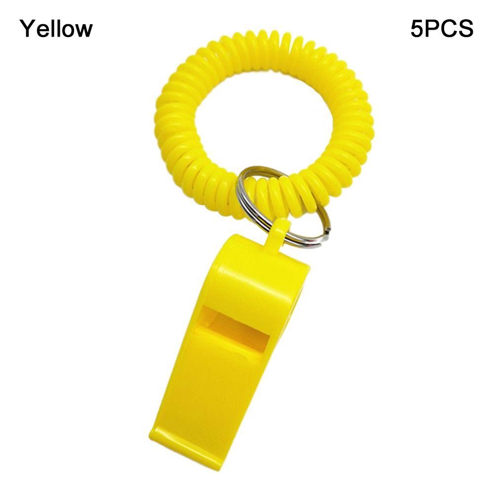 5pcs With Rope Spring Wristband Whistle Football Basketball Tool Training School Soccer Tools