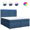 Maison Exclusive - Sommier à lattes de lit avec matelas Bleu 180x200 cm Tissu