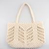 Плетеная сумка-тоут из веревки ручной работы Женская сумка Ажурная плетеная пляжная сумка для женщин Дизайнерская сумка через плечо Бохо Вязаная сумка-шоппер Кошельки
