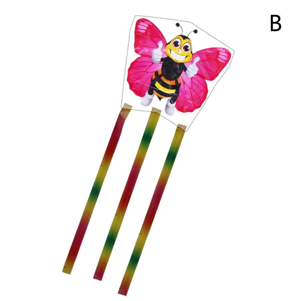 Flying Butterfly Kites Outdoor Toys For Children And Adults Plastic Kite Cartoon I0W2